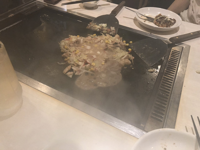 元祖月島もんじゃ もじや センター南tb店 センター南 お好み焼き 食べログ