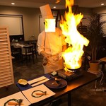 ビストロ セレニテ - 護摩を焚いてご祈祷をして頂きました。