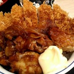 Katsuya - 期間限定、生姜からあげタレのチキンカツ丼。