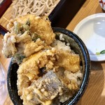 そば処 響 - せいろと野菜天丼のセット