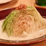 肉 もつ 土穂 - キャベツステーキ（アンチョビソースで）