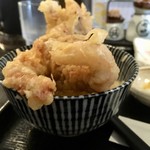 讃岐うどん 白庵 - げそ天 on かやくご飯