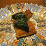 傳 - 鰻、茄子、ピーマン　焼物