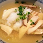 にしぶち飯店 - ●ハモと松茸のスープ