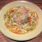 にしぶち飯店 - ●賀茂なす、牛肉、あんかけ