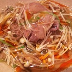 にしぶち飯店 - ●賀茂なす、牛肉、あんかけ