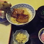 Kayu Kouji Edogawa - お昼の御奉仕料理：鰻丼セット、2012/01