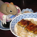 Kayu Kouji Edogawa - お昼の御奉仕料理：鰻丼セット、2009/08