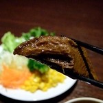 モンテカフェ船橋 - スープの中にはやたらとでっかいお肉…がお味が残念。