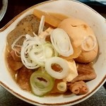 晩杯屋 - 晩杯屋＠大井町店　煮込み・玉子入り（150円）