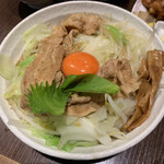 今里わっしょい - 日本のまぜ男400g（生卵変更）＋茹で野菜