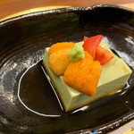 柚木元 - アボカド豆腐&雲丹
