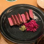 肉 もつ 土穂 - 山形牛のシャトーブリアン、カット後