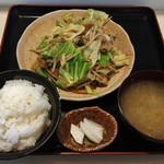 食堂 くろき - 野菜炒め定食750円税込