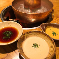 横浜 瀬里奈 浪漫茶屋 - ・ポン酢とゴマダレと辛味タレ