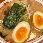 Fukuichi - 煮卵ラーメン(とんこつしょうゆ)