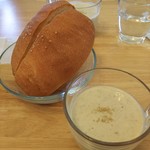 壱弐参 CAFE - 青森産ごぼうと玉ねぎのスープ