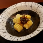 Sushinokotobuki - タケノコのカラシ醤油の煮付けです。