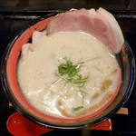 おれ流ラーメン鶏さき麺いち - クリーミー鶏白湯･醤油（750円）