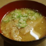 花いち - 甘ゆばとオクラの味噌粕汁