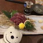 Yamanashimarugotoichibakoushuu - 馬刺し Horse Meat Sashimi at Yamanashi Marugoto Ichiba (Whole Foods Market) Koushu, Kofu！♪☆(*^o^*)