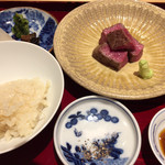 銀座 しのはら - ステーキとご飯