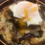 デニーズ - ハンバーグカレードリア７９９円にベースドエッグを乗せて。間違いない美味しさ（╹◡╹）。ハンバーグ、カレー、チーズ、ドリア、目玉焼き、全部大好き（╹◡╹）。とても美味しくいただきました（╹◡╹）