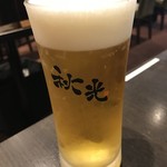 下町天丼　秋光 - ビール