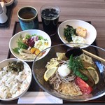 dining SAKURA - 水茄子と夏野菜の涼風そば (サラダバー・季節の炊き込みご飯・コーヒー付) 1300円(税込)