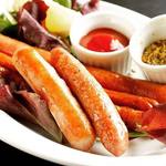 Assortment of 5 kinds of sausages