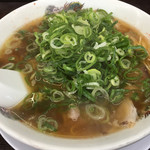 来来亭 - 醤油ラーメン・背油抜き・味アッサリ・ネギ多目