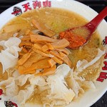 ラーメン天狗山 - 味噌ラーメン＋白木耳&メンマ