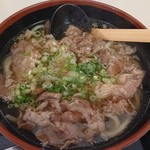 鳴門うどん - ”超” 肉うどん  １玉 肉３倍   800円