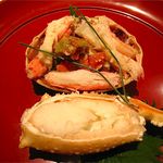 くろぎ - 香箱蟹の土佐酢かけ