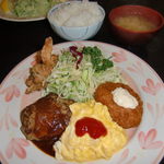 キッチン ニューほしの - 週替わり「よくばりセット」