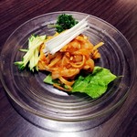 東海苑 - イカ刺。