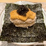 鮨 由う - 毛ガニと赤ウニとキャビア