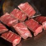 Specially selected Japanese black beef fillet Steak /loin Steak half & half