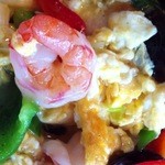 台湾料理故宮 - 6回目2/1海老と玉子の塩炒め780円