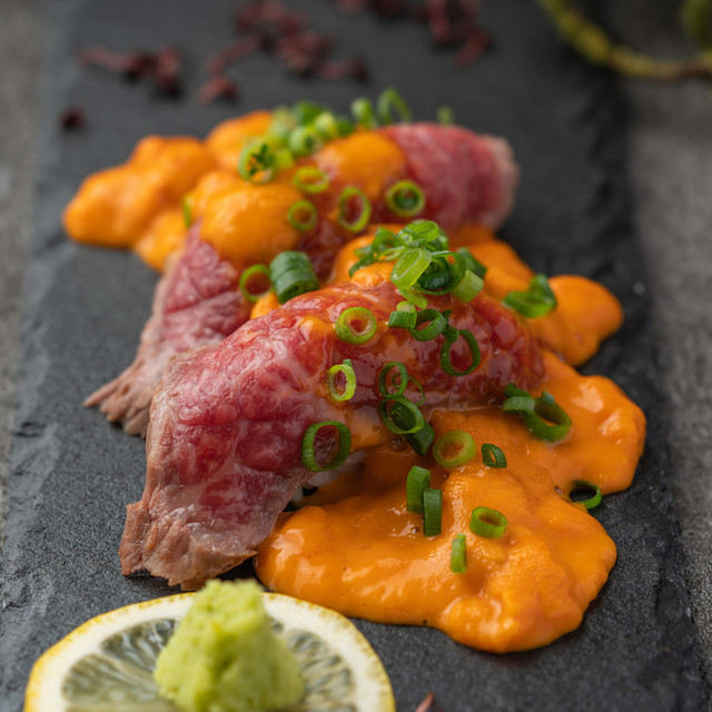 黒毛和牛の巻き寿司レシピ