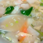 中国料理四川亭 - エビタンメン　(スープ)