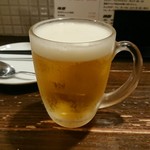 Okonomiyaki Teppan Yaki Sembeya - 生ビール