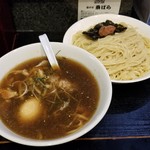 塩そば専門店 桑ばら - 鰯と梅のつけそば＋いわしごはん