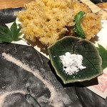 炉端 町家 - とうもろこしのかき揚げ