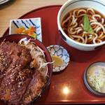 サガミ - 味噌カツ丼　麺セット