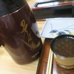 青葉 直利庵 - 蕎麦湯です