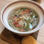 松寿司 - カニ茶碗蒸し。