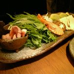 大幸庵 玄 - 鴨鍋の具（水菜たっぷり）