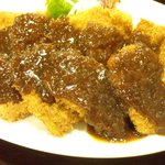 グリル あまから - 一口カツのアップ