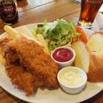 THE DUBLINERS' CAFE&PUB - チキン＆チップス（ランチ）とキルケニー